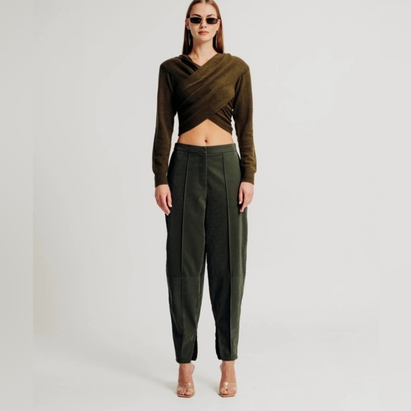 Torn by Ronny Kobo Kimara Dark Brown Dress Pants XS